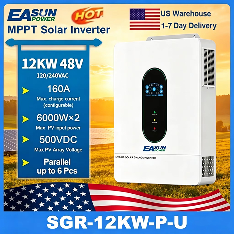 Grid Tie Inverter Limiter 2000W - EASUN POWER 120V/110V 12KW hybride zonne-omvormer