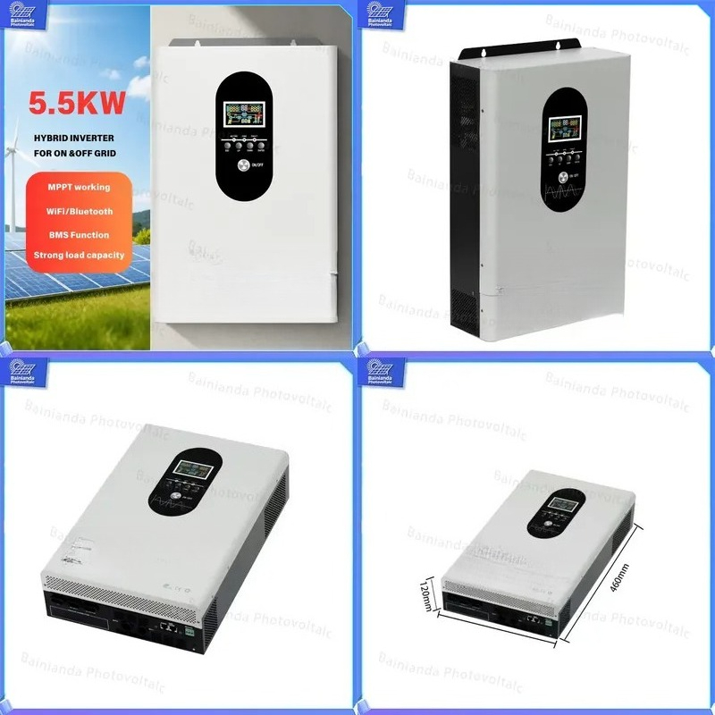 Hybrid Solar Inverter 5.5Kw Mppt 48V - 3kW 5,5kW Hybride Solar Inverter 110V