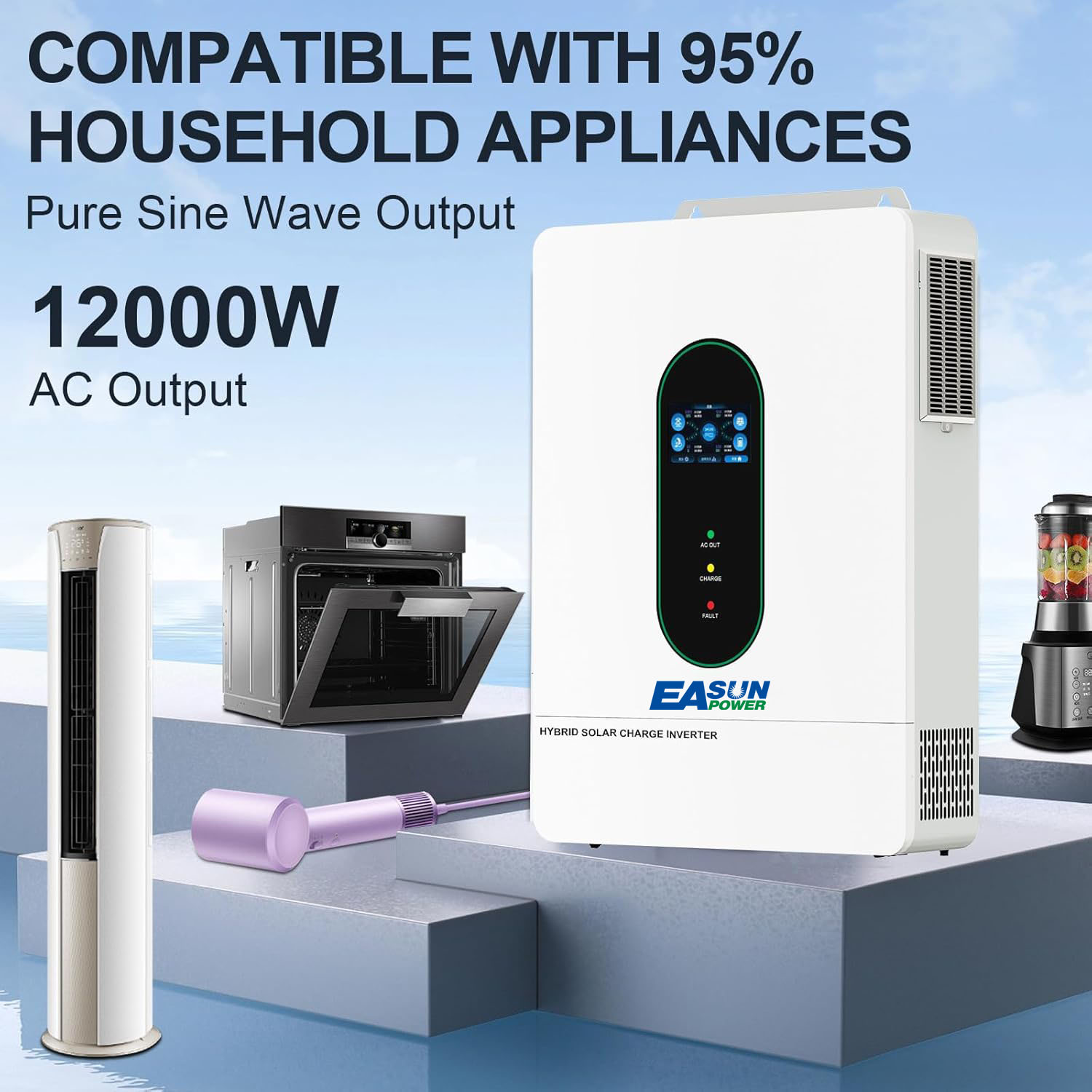 EASUN POWER 12KW Split-Phase O - Grid Tie Inverter Limiter 2000W recensie en prijs