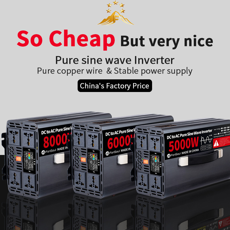 Draagbare zuivere sinusgolf of - Pure Sine Wave Inverter 5000W 48V 220V recensie en prijs