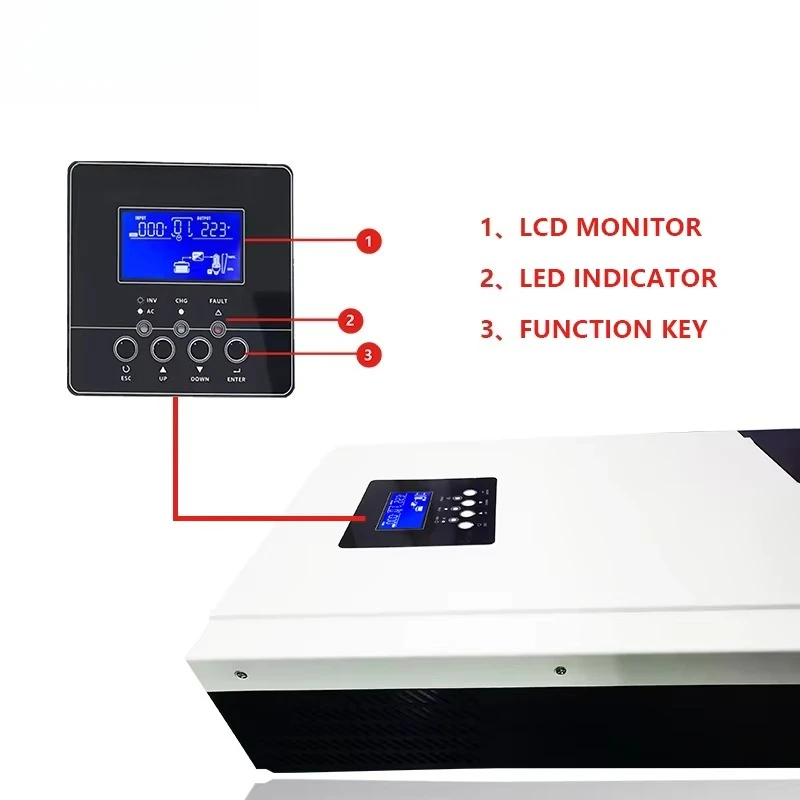 5000W 5600W Hybride Solar Inve - Parallel Solar Inverter 48V 5000W Mppt recensie en prijs